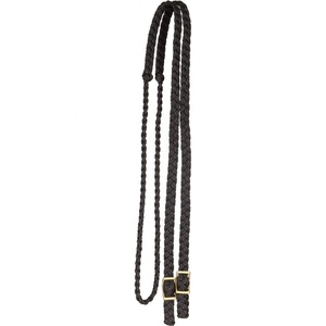 Venta al por mayor fabricante caballo ecuestre nylon doble tono color plateado riendas ajuste personalizado y color - Product Image 3
