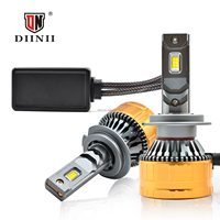 DIINII E8PRO-H7 Ampoule de phare LED de voiture en aluminium super lumineuse 130W 13000LM 12V Canbus 6000K Blanc Adaptation universelle