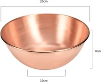 Umweltfreundliche Reine Kupferschüssel für Salat und Eierschlagen, Dekorative Küchen-Servierschüssel & Amerikanischer Stil Geschäftsgeschenk