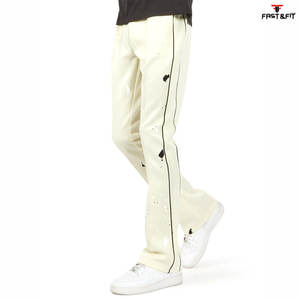 2025 vente en gros personnalisé de haute qualité décontracté évasé survêtement pantalon taille élastique évasé pantalons pour hommes - Product Image 6