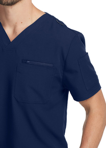 Top Summer Men's Anti-Wrinkle Medical Nursing Hospital Scrub Set Clinic Set con Jogger Pants y uniformes para uso en salón de belleza - Product Image 5