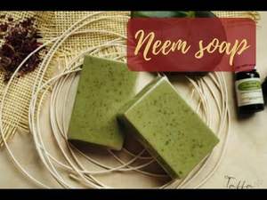 Savon au neem antibactérien biologique de qualité supérieure qui nettoie la peau Fournisseurs et exportateurs de vente entière d'Inde - Product Image 3