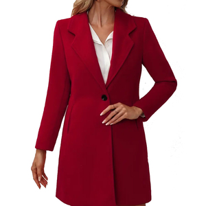 Nouveau manteau long en patchwork à la mode pour femmes, manteau long ample pour femmes, automne-hiver, pour filles - Product Image 2