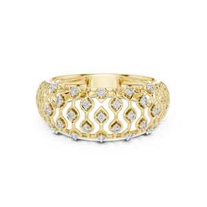 오픈 네트 하프 클러스터 밴드 원래 Moissanite 라운드 컷 다이아몬드 커스터 링 925 실버 웨딩 쥬얼리 파티 매력 선물 - Product Image 5