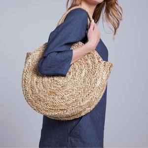 Article populaire nouvelle tendance de la mode sac de paille sacs à main de plage sacs de vanité en jonc de mer naturel faits à la main - Product Image 4