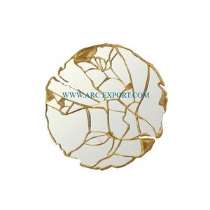 Miroir mural d'intérieur en laiton plaqué or métallisé, mieux vendu, fait à la main, nouveau look unique, miroir mural classique fabriqué à la main - Product Image 2