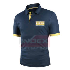 Polo à manches courtes pour hommes, séchage rapide, modèle solide 100% coton, chemises polo grande taille pour hommes - Product Image 2