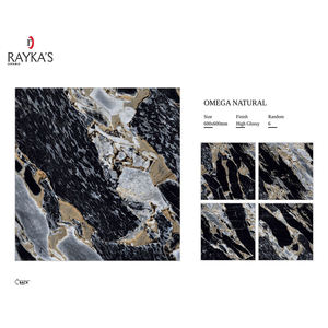 Azulejos de suelo rústico esmaltados de porcelana 600x1200 modernos, textura sólida antideslizante de 5mm de espesor para suelos interiores de jardín, uso al aire libre - Product Image 5