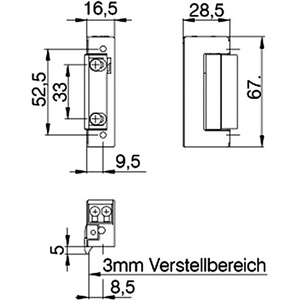 20141 Abridor de Puerta Eléctrico 6-12 V CA/CC, Controladores Inteligentes para Cortinas DIN Izquierda/Derecha DENI - Product Image 3