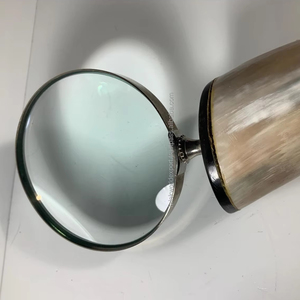 Loupe polie au design ancien de haute qualité avec poignée en corne de buffle saine naturelle par FWE - Product Image 1
