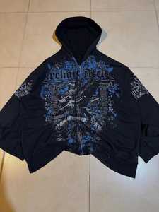 Venta caliente personalizada moda Streetwear cremallera sudaderas con capucha impresión gráfica personalizada algodón Sudadera con capucha pulóver hombres Puff impresión Sudadera con capucha - Product Image 1