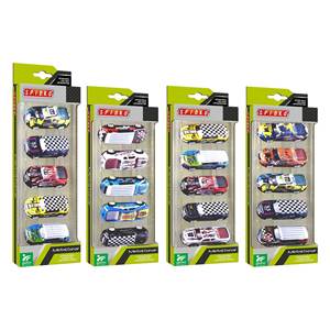 SPIDKO 41023 Set de Juguetes de Metal Fundido a Presión, 5 Piezas Surtidas de Autos de Juguete con Retroceso - Product Image 2