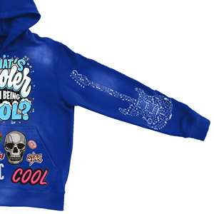 Sudaderas con capucha de estilo vintage desgastado y lavado, con cremallera, de corte holgado para hombre, de tejido grueso 100% algodón mezclado con forro polar. - Product Image 4