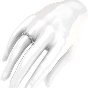 Anillo de plata de ley con moissanita trenzada o diamante simulado anillo de boda anillo a juego - Product Image 5