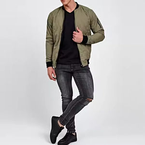 Chaqueta de Lona Acolchada para Hombre, Nueva Colección 2026, Alta Calidad, Personalizable con Logotipo Frontal, Servicio OEM - Product Image 2