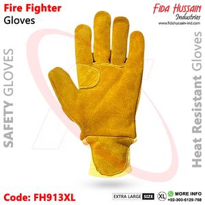 Top vente en gros pompier travail gant de sécurité saison d'hiver gant de pompier ignifuge gants en cuir du Pakistan - Product Image 3