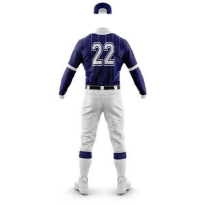 Ensemble de vêtements de sport de softball et de baseball personnalisés Maillot boutonné respirant avec nom et numéro personnalisés Uniforme de sublimation - Product Image 6