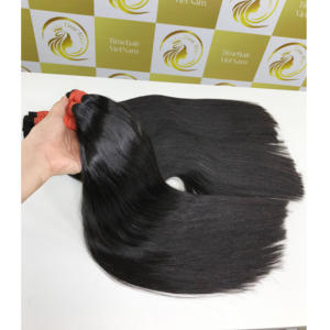 100% naturel en vrac cheveux vietnamien Remy Extensions de cheveux bouncy Curl lâche profonde vague naturelle trame couleur brune pour les femmes noires - Product Image 3