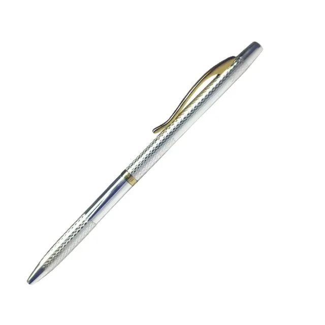 En kaliteli gümüş kalem ile Logo özelleştirilmiş gümüş kalem promosyon kullanımı kurumsal ofis kullanımı