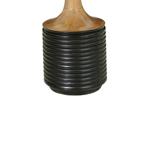 Juego de 2 Mesitas de Noche Modernas de Mármol y Madera con Acabado Negro - Product Image 4