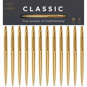 Bolígrafos Parker Jotter Classic de Lujo en Acero Inoxidable Dorado de Alta Calidad, con Logotipo Personalizado, Regalo Promocional de Tungsteno - Product Image 2