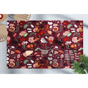 Tapis moderne imprimé en 3D, personnages d'anime, décoration de salon, 'Toujours crois en toi', avec tapis à poils doux - Product Image 1