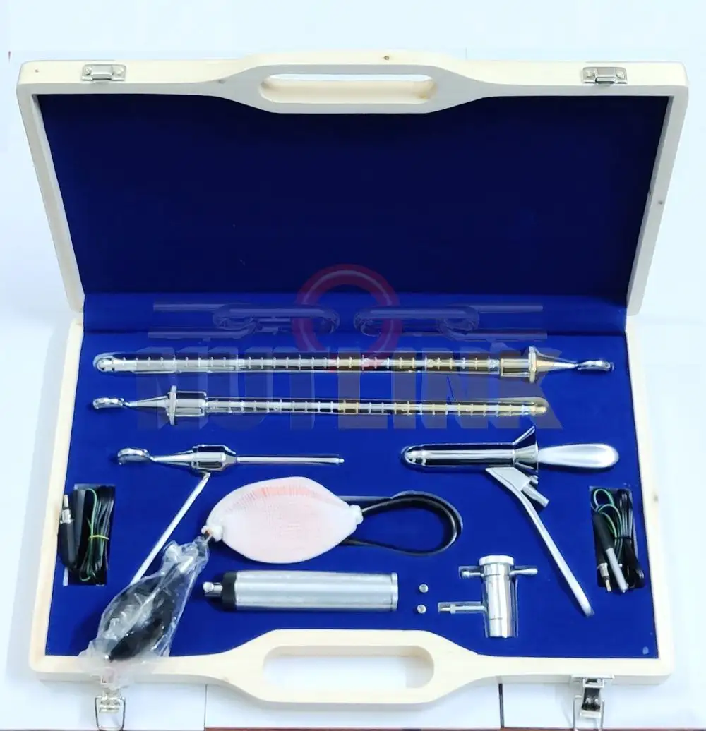 Gynecology Electric Sigmoidoscope Set Proctoscope Anoscope Surgical Urology Kit | Fiber Optic Sigmoidoscope Set | Anal Rectal