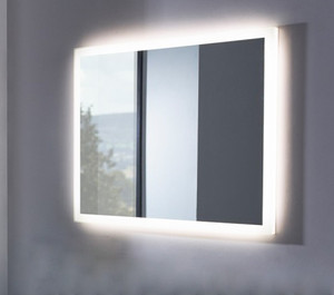 500W Infrared Heating Mirror Panel with Portable Installation, Solar‑Ready Design and LED Backlight for Efficient Room Heating - Product Image 1