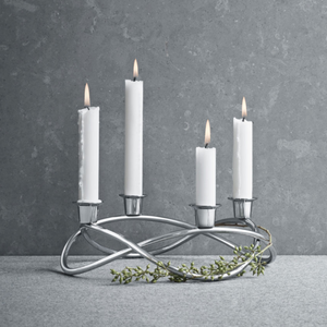 Bougeoir en or à la mode bougeoir de table en métal cadeau de noël exclusif maison salon fête événement décor - Product Image 3