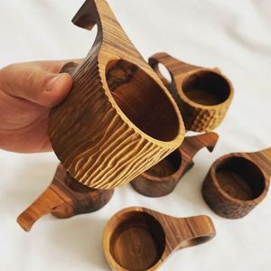 Nordic Style Coco Palm Wooden <b>Tea</b> <b>Set</b> Custom Logo with Pot and Tray Made Dinning Wood Coffee & <b>Tea</b> <b>Cup</b> <b>Sets</b> - Product Image 6