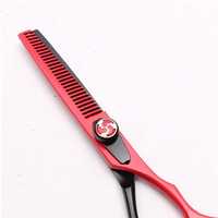Ciseaux amincissants de coupe de cheveux de Salon professionnel lame en acier inoxydable de haute qualité avec outil de beauté de coiffure en plastique