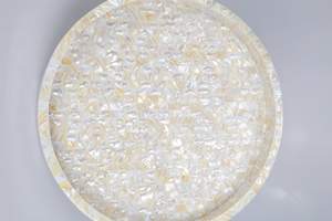 Plateau de service fait main antique moderne de luxe d'incrustation de nacre pour la maison - Product Image 5