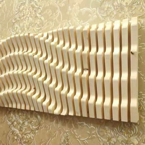 Panneau mural acoustique en bois véritable artisanal 3D Art déco Art mural flottant Thème d'anniversaire Design moderne Fonction de suspension pour la maison - Product Image 1