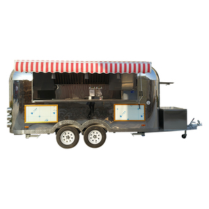 Chariot de café extérieur, camion de bière et de nourriture mobile, bar mobile entièrement équipé en acier inoxydable, remorque alimentaire avec certification DOT et NSF - Product Image 2
