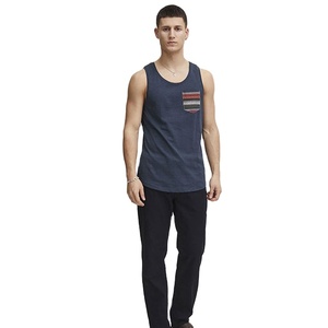 Débardeur de sport respirant et tendance pour homme, coupe ajustée, avec poche avant, idéal pour la course et la musculation, prix abordable, parfait pour l'été - Product Image 6