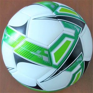 2025 mejor balón de fútbol de PU cosido a mano 11-hombre estilo 5 fábrica al por mayor 2,7/1,6 espesor para fútbol - Product Image 2