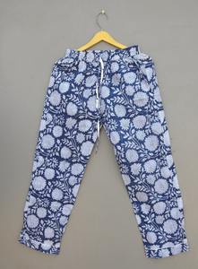 Confortable 100% coton pyjama ensemble doux indien Floral main bloc imprimé longue vêtements de nuit pour les femmes pour l'été printemps pour les demoiselles d'honneur - Product Image 2