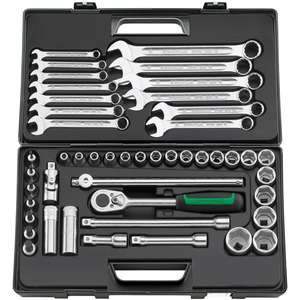 ชุดเครื่องมือประแจบล็อกหกเหลี่ยมและสี่เหลี่ยมจัตุรัส Stahlwille ขนาด 1/2 นิ้ว จำนวน 47 ชิ้น - Product Image 1