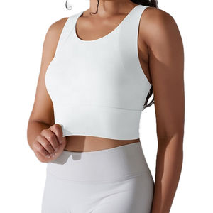 Women <b>Racerback</b> Running Support <b>Bras</b> Tank Crop Top <b>Sport</b> <b>Bra</b> for Yoga Gym Workout Fitness - Product Image 1