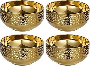 Bol rond en métal martelé, vaisselle en métal, bol à chocolat, bol à fruits - Product Image 5