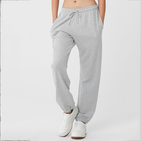 Celana jogger katun pakaian bambu french terry wanita dewasa grosir
