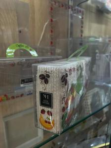 Clear Acrylic Gift <b>Box</b> Custom Logo Printed Packaging <b>Box</b> With Handle for Fruit Coffee Towel Set Retail <b>Display</b> - Product Image 6