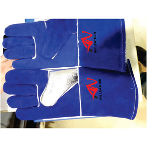 Guantes de soldadura de aluminio resistentes al calor de alta calidad para trabajos contra incendios, guantes de soldadura de trabajo de seguridad Industrial de cuero - Product Image 2