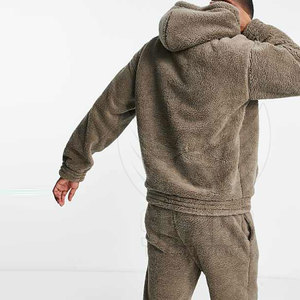 Bajo MOQ personalizado hombres Polar Fleece Chándales 2025 Etiqueta Privada hombres Polar Fleece Chándales - Product Image 2