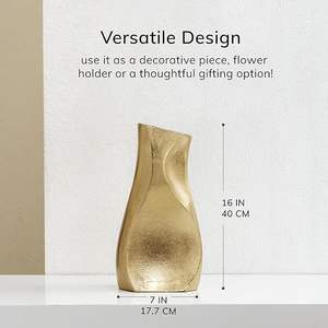 แจกันดอกไม้อลูมิเนียมเป็นมิตรกับสิ่งแวดล้อมมีผิวด้านและรูปทรงกระบอกทำจากต่างประเทศ - Product Image 2