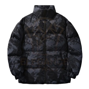 Veste matelassée en toile confortable et douce au toucher, col montant, fermeture éclair, poches avant, pour un usage quotidien décontracté, fournisseur de qualité 2025 - Product Image 5