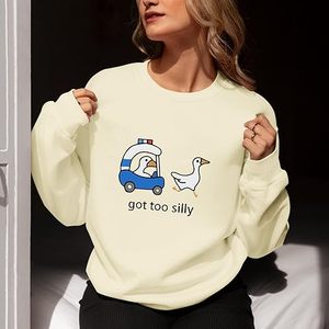 Custom Print Logo <b>Sweater</b> Loose Streetwear Oversized Heavyweght Hoodie Women <b>Crewneck</b> Sweatshirt - Product Image 2