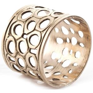 Anillo para Servilletas Dorado Acanalado, Diseño Metálico Moderno con Detalles Acanalados para una Presentación Elegante en la Mesa de Comedor - Product Image 3