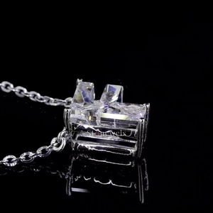 Colgantes Unisex de joyería fina con alfabeto HPHT/CVD Lab Grown Diamond 'F' DEF VVS/VS 10kt oro blanco con certificado IGI - Product Image 5