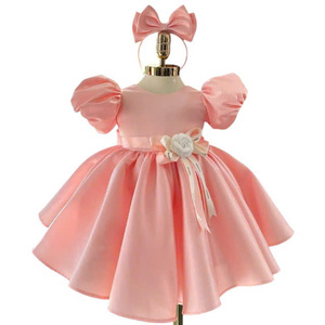 ชุดเดรสเจ้าหญิงผ้าคอตตอนพิมพ์ลายดอกไม้สำหรับเด็กผู้หญิงอายุ12ปีทำจากเวียดนาม - Product Image 1